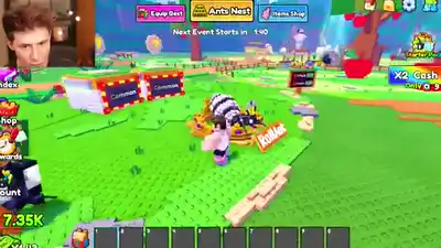 Speed jelly on an equipped ant during a collect lap