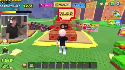 Applying a mutation potion to a placed ant